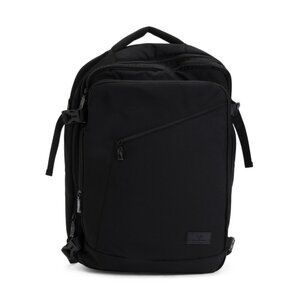 JACK ABRAHAMS Black Expandable Backpack With Laptop Sleeve